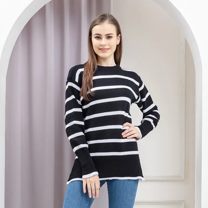Belleza outlet Baju Atasan Wanita Rajut Korean Style Haru Blouse Atasan Wanita 1