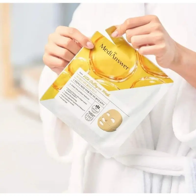 Mặt Nạ Thạch MediAnswer Vita Collagen Chăm Sóc Làn Da 37g 7