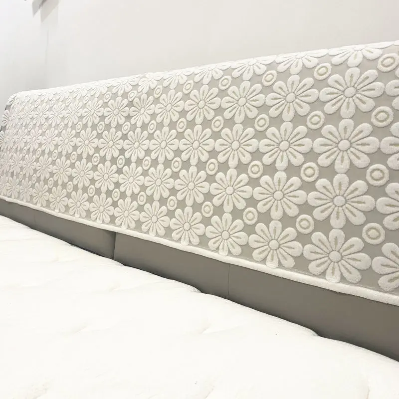 Bọc Đầu Giường, Dày Dặn, Chất Liệu Gạc, Vải, Thích Hợp Cho Ghế Sofa Và Giường, Vỏ Khăn Sau, Phong Cách Ins, Hình Dạng Đặc Biệt, Bao Gồm Tất Cả, Tựa Lưng Giường 7