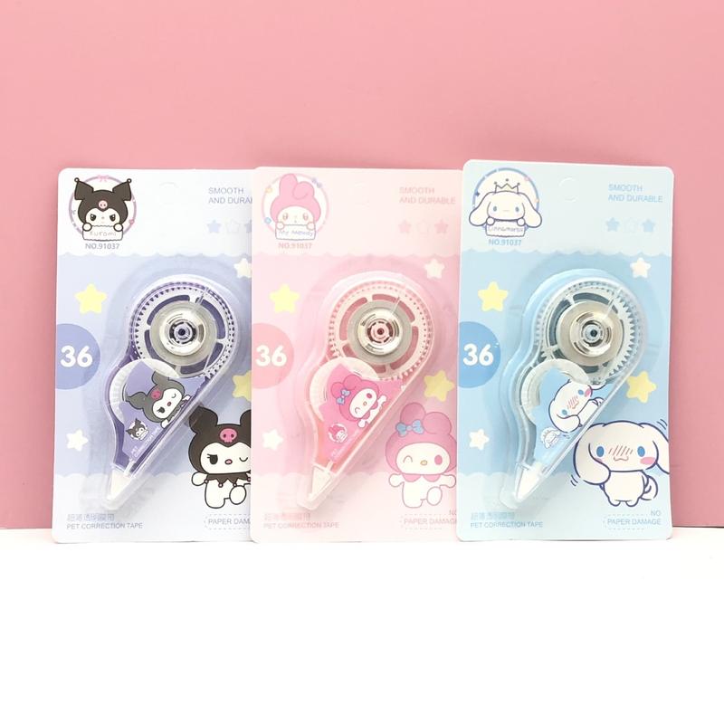 Sanrio design Correction Tape Stationery School Office Supply melody kuromi cinnamoroll 0