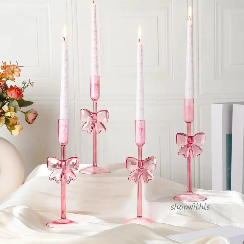 TERPOPULER DAN TERHEMAT!! RIBBON CANDLE HOLDER /Korean Style Candle Holder/Tatakan Lilin Kaca Korea/ Tempat Lilin / Tatakan Lilin/Candle Holder Props Foto/Tatakan / Tempat/ Wadah Lilin Dekorasi /tatakan Wadah Lilin Cantik/ Wadah Lilin Kaca Murah