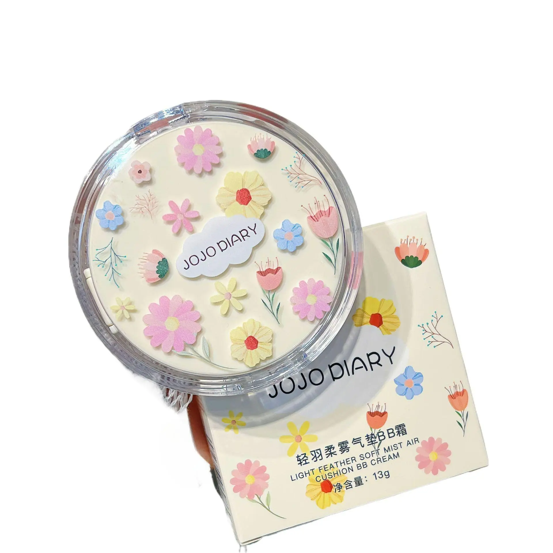 Kem Nền Đệm Sương Mềm, JoJo Diary, Dưỡng Ẩm Lâu Trôi, Che Khuyết Điểm, Phấn Phủ Mặt, Trang Điểm Chống Lem, Không Thấm Nước Và Chống Mồ Hôi, Kem BB Cosmetic Mỹ Phẩm Women Nữ