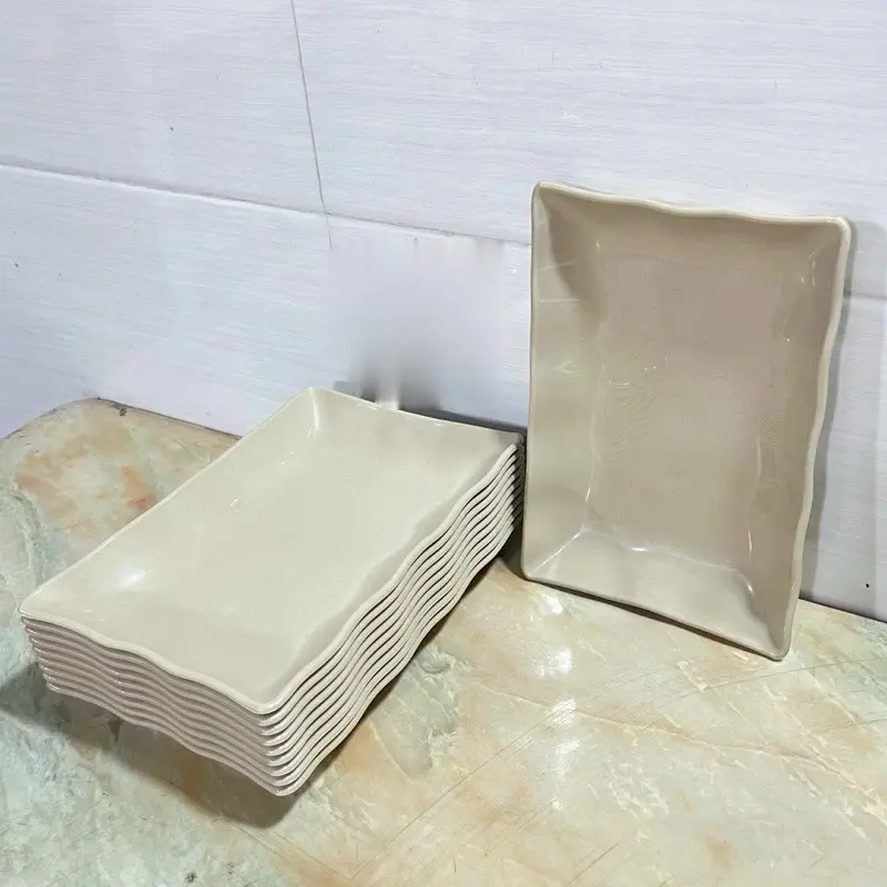 Đĩa Nhựa Phíp Chữ Nhật 2 Size, Đĩa Phíp Đựng Hoa Quả Bánh Kẹo Nhiều Màu Sắc 2