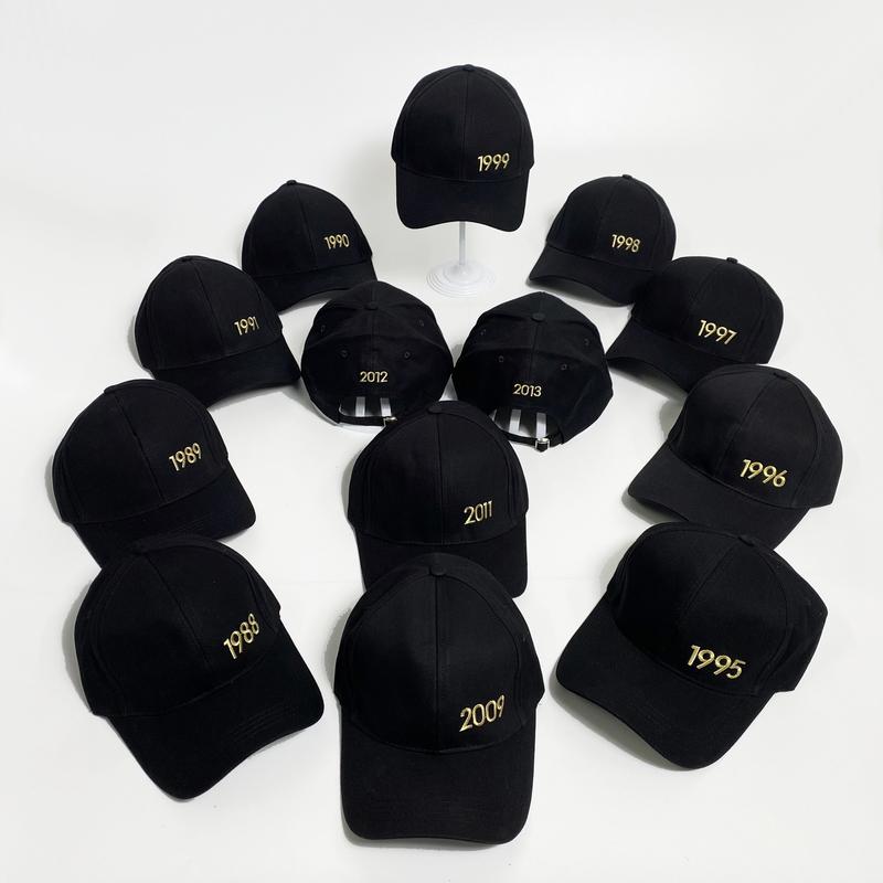 Mũ lưỡi trai thêu năm sinh 1980 - 2020 thời trang nhiều mẫu chất nón Kaki unisex Nam Nữ
