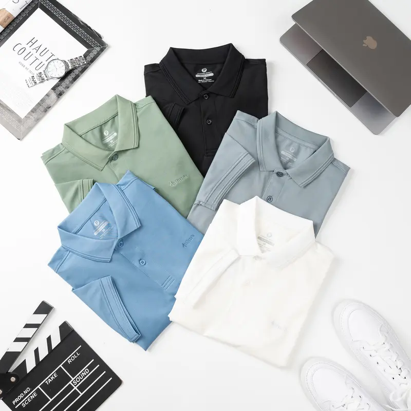 Áo polo Nam Cotton Trơn màu Đen Chất Cotton, Thấm Hút mồ hôi,thoáng mát - Thương Hiệu Phananh.4man's Menswear Shirt Ngắn Tay 6