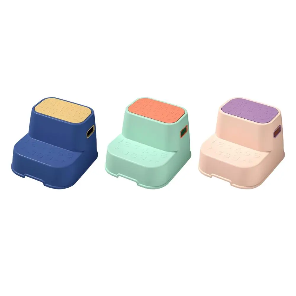 Step Stool Multifunctional Double up Toddlers Step Stool for Bathroom Sink Playroom Kitchen and Toilet Training Entryway