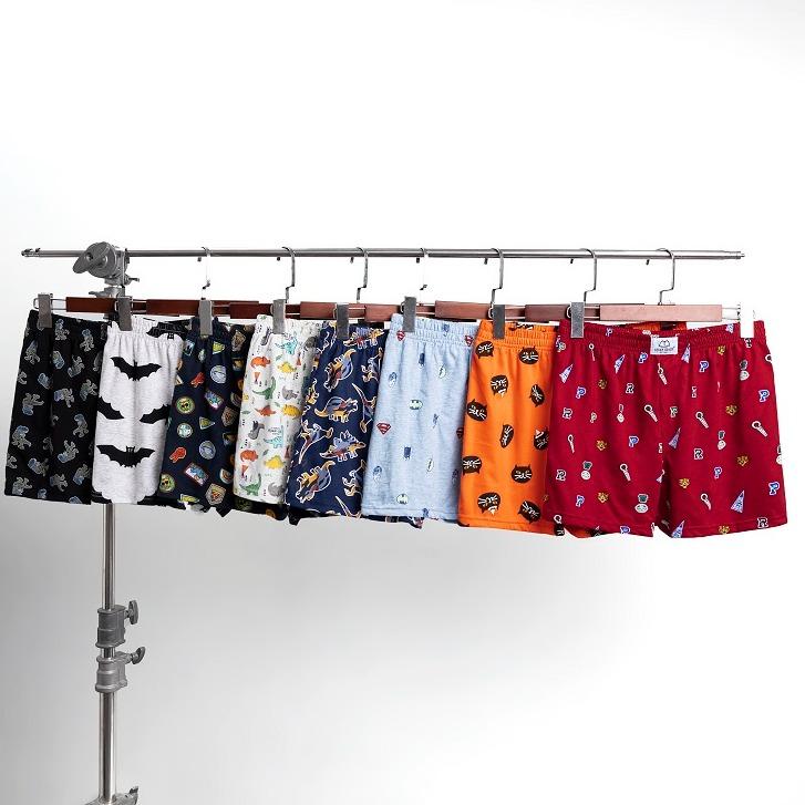 Combo 5 Quần Thun Nam Nữ Cute Đùi Ngắn FOM - Mặc Nhà quần đùi Menswear