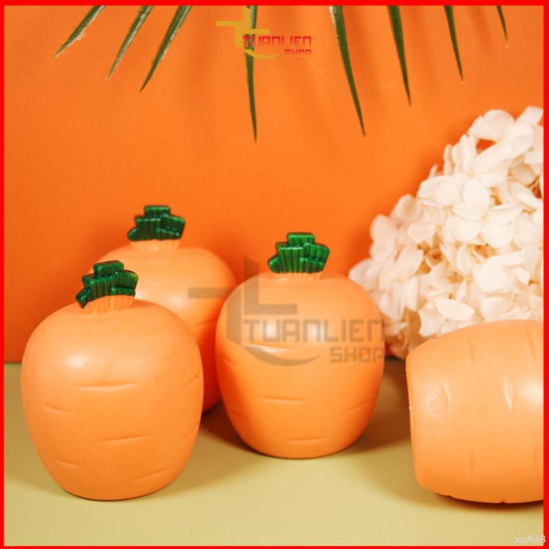 Đồ Chơi Thỏ Trắng Dễ Thương, Bóp Cốc Giải Nén Hình Củ Cà Rốt Mới Lạ. 6
