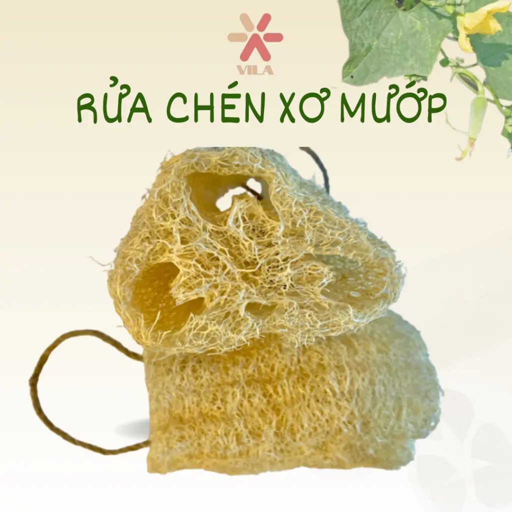 [Hàng VNXK tuyển chọn] Xơ mướp tự nhiên cắt khúc dùng để tắm/ tẩy da chết/rửa chén xoong nồi - Dễ sử dụng, xài bền