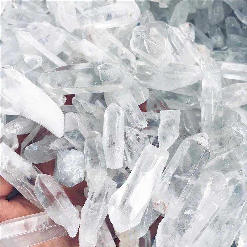 Product Introduction of Natural Polished Clear Quartz Crystal Points Column Reiki Healing Wand Energy Stone Raw Stone Mineral Stone Specimen Home DecoraDecorCostumeJewelry & Accessories 6