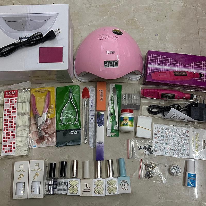 Sét nail tại nhà bóng bền Bộ dụng cụ làm móng tay