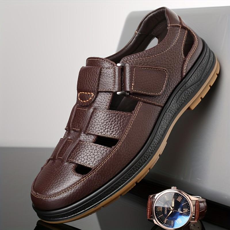 Product Introduction of Men's Premium Leisure Footwear - Breathable & Flexible Closure, Non-Slip Comfortable Sole for Driving, Walking, Business & Daily Use - Elegant Brown men  shoes Boy Flat 0