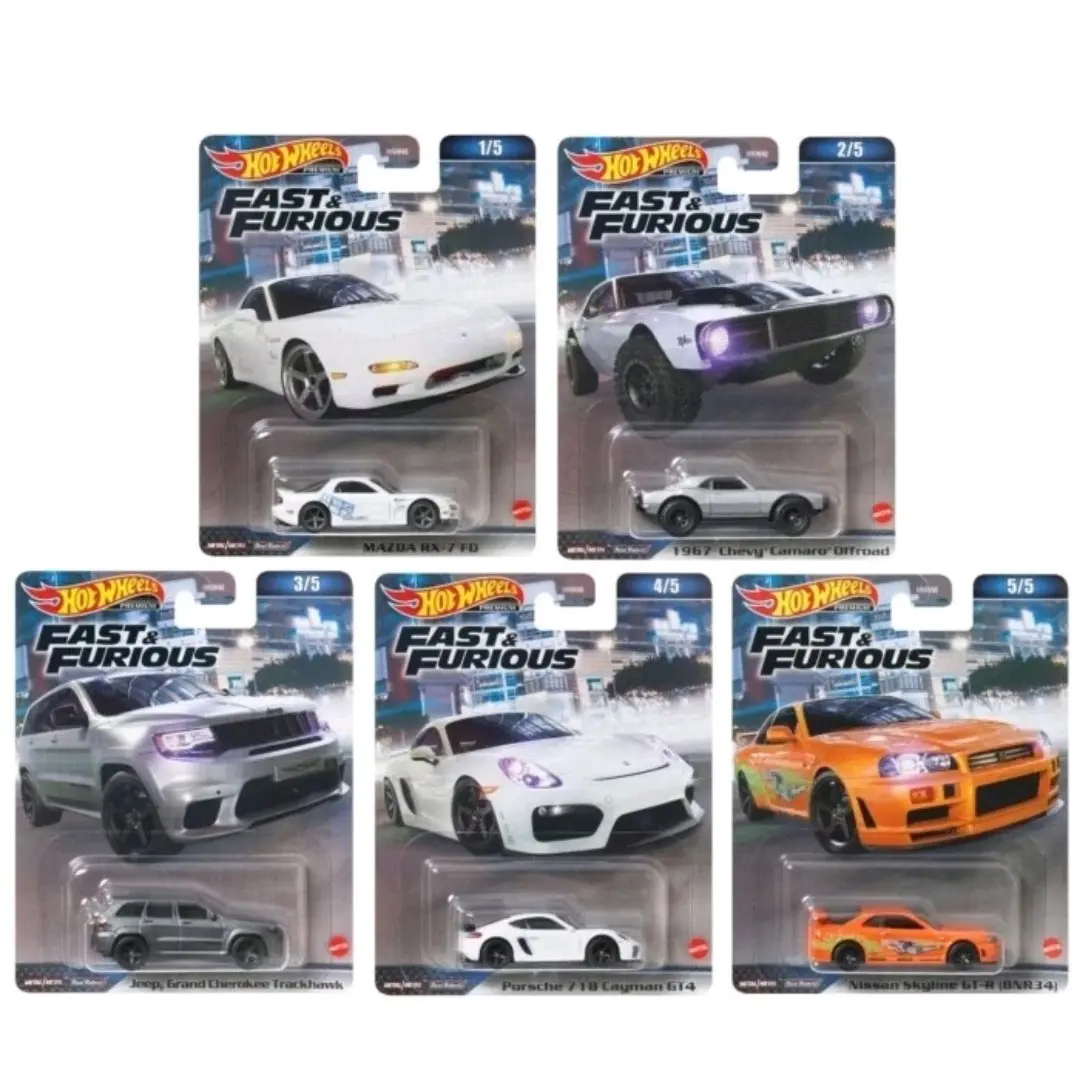 Hot Wheels Premium Fast And Furious Set 2023 5pcs