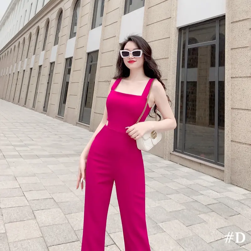 (5 màu) Jumpsuit Beliss Store hở eo quần loe sang chảnh thiết kế cao cấp 6