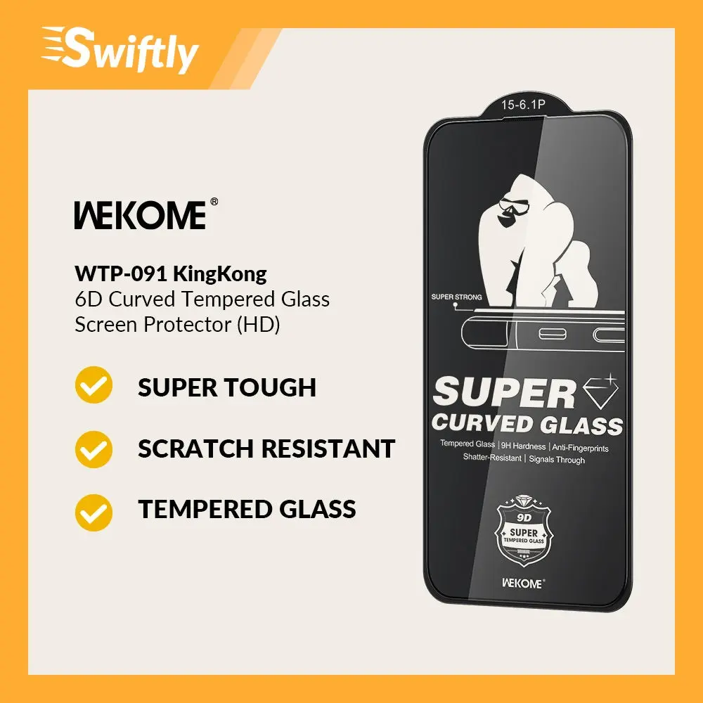 WEKOME WTP-091 IPhone King Kong 6D HD Tempered Glass Screen Protector