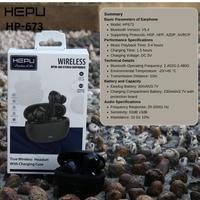 Gambar HEPU HP-673 Wireless Open-Ear Stereo Earphones - Hitam dari Hepu Store Kota Administrasi Jakarta Pusat 1 Tokopedia