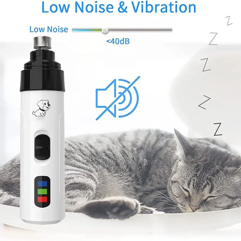 Pet Electric Nail Trimmer, 1 Box Pet Nail Polisher & Accessories, Rechargeable Pet Nail Clipper, Professional Dog & Cat Grooming Tool,  Funky Bedroom Accessories 8