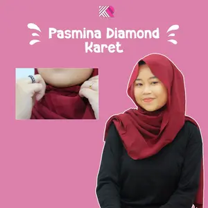 Pashmina Karet Diamond Premium Pashtan Karet Hijab Instant Jumbo 200x75 Jahit Tepi Premium Jumbo Panjang Muslim Kerudung Wanita