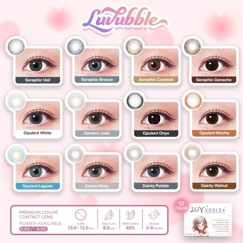 SOFTLENS LUVUBBLE MINUS GRAY SERIES 2 softlens minus natural murah 3
