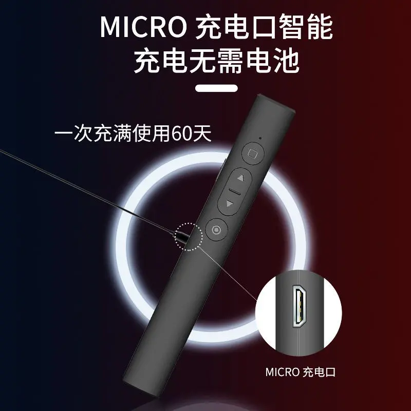 Dẫn chứng không dây USB, 2.4GHz, Con Trỏ bút Laser màu đỏ, Điều khiển từ xa PPT, với con trỏ cầm tay, cho bản trình bày PowerPoint 5