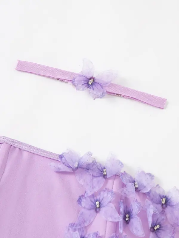 Women's Butterfly Decor Crop Tube Top ＆ Choker, Casual Strapless Top for Daily Wear, Ladies Clothes for All Seasons 7
