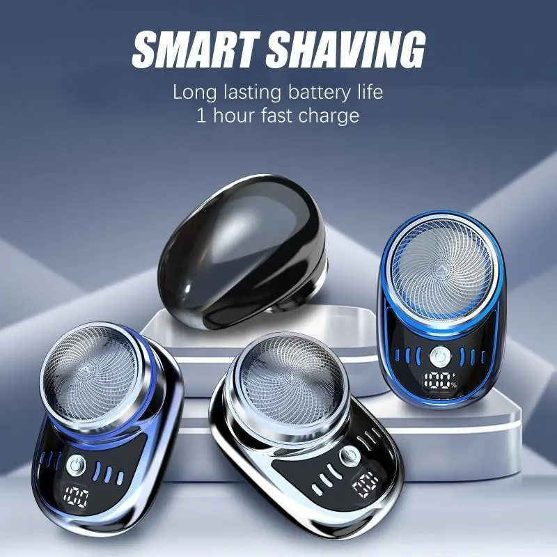 Combo 2 máy gồm 1 máy cạo râu mini kèm 1 dụng cụ tỉa lông mũi cao cấp tay [mizu] vp10 không gian bạc