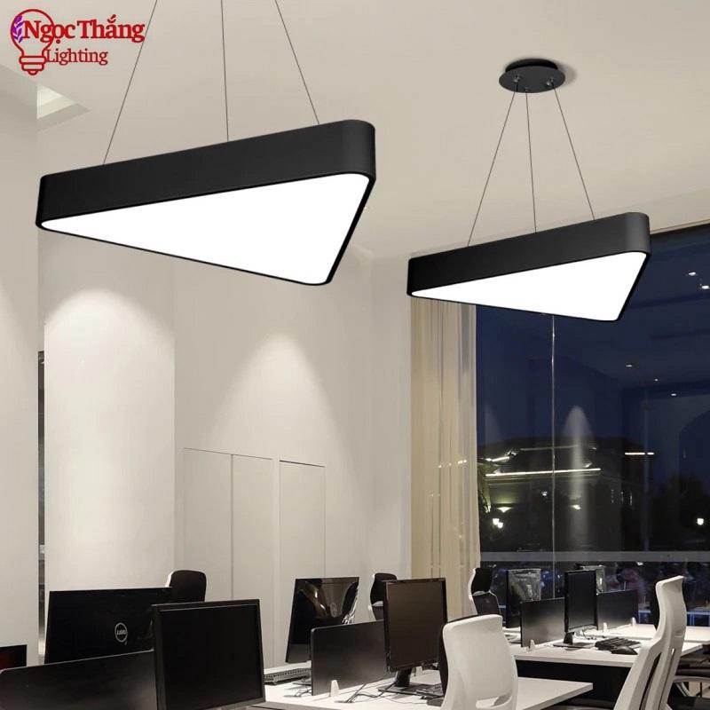 Đèn thả trần văn phòng 60cm hình học hình lục giác hình tròn hình vuông tam giác ánh sáng trắng 220V MS01 Ngọc Thắng 4