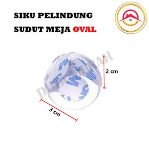 Pelindung Siku Meja OVAL SMILE Pengaman Sudut Silikon Transparan silicone persegi karet 3M persegi / Pelindung Sudut/ Siku Meja/PELINDUNG PENGAMAN SUDUT SIKU MEJA TRANSPARAN