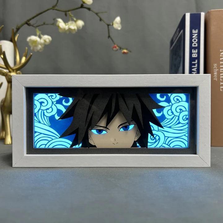 [DEMON SLAYER] Hộp Đèn Anime 3D Led, Có Thể Điều Chỉnh, Trang Trí Bàn Học, Góc Làm Việc 7