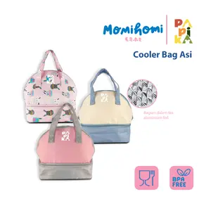 [BAHAN LEBIH TAHAN DINGIN] Papika Tas Bekal Cooler bag Alumunium Foil Lunch bag / Tote bag Waterproof Insulation Cold Bales lunch TAS PENDINGIN