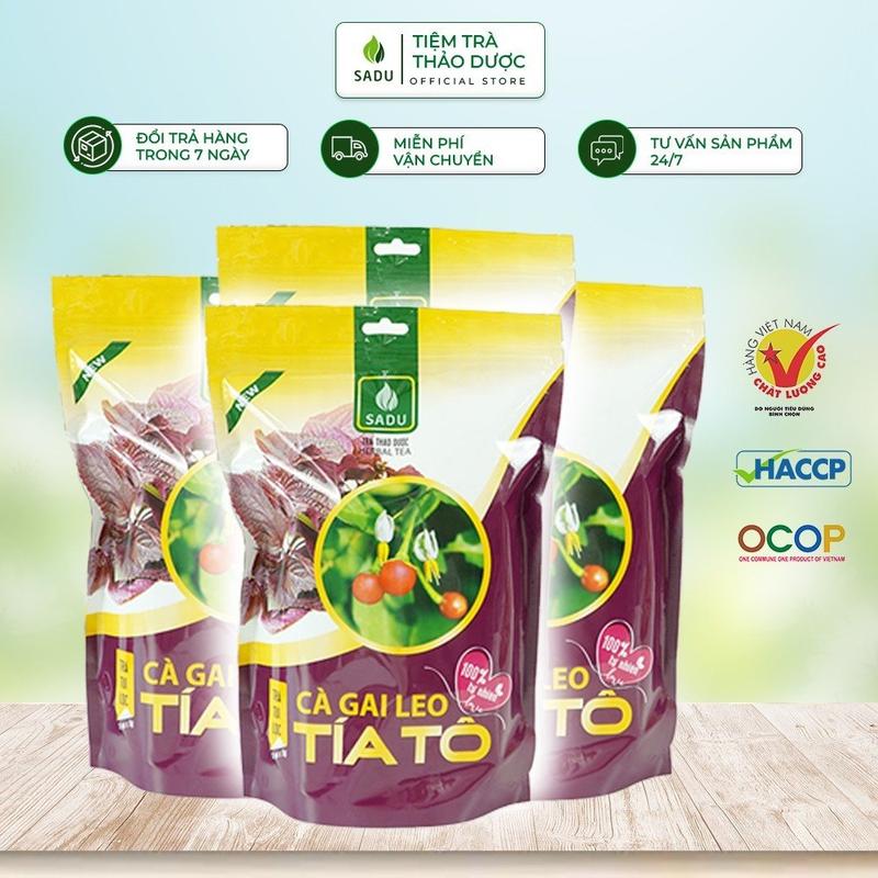  1KG Trà cà gai leo Tía Tô SADU hỗ trợ thải độc gan giảm acituric sáng da - Nước Trà Chè Tea Chua 