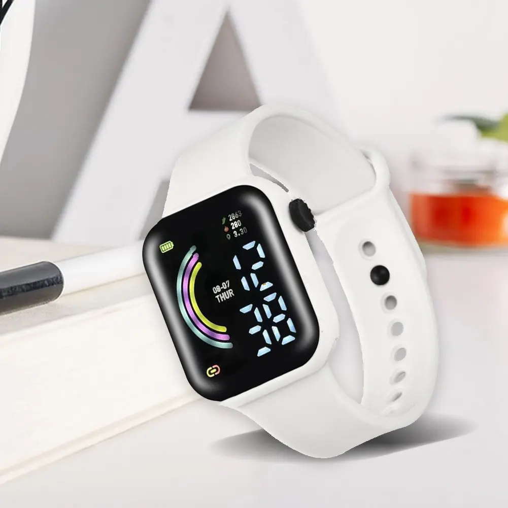 Vibrant Rainbow LED Sports Watch for Kids - Fun, Fashionable & for Durable!