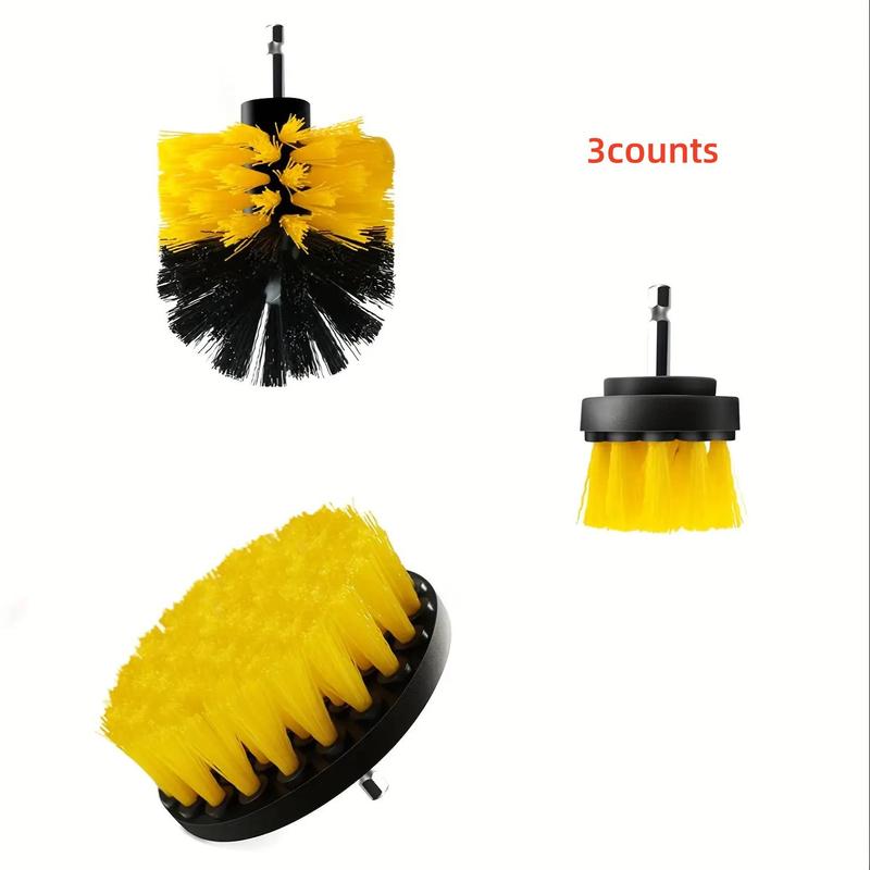 Universal Drill Brush Attachment Set, Electric Scrubber Cleaning Brush Tool Set For Grout Floors, Tub Shower Tile, Bathroom, Kitchen Surfaces and Automotive (Without Drill) 2