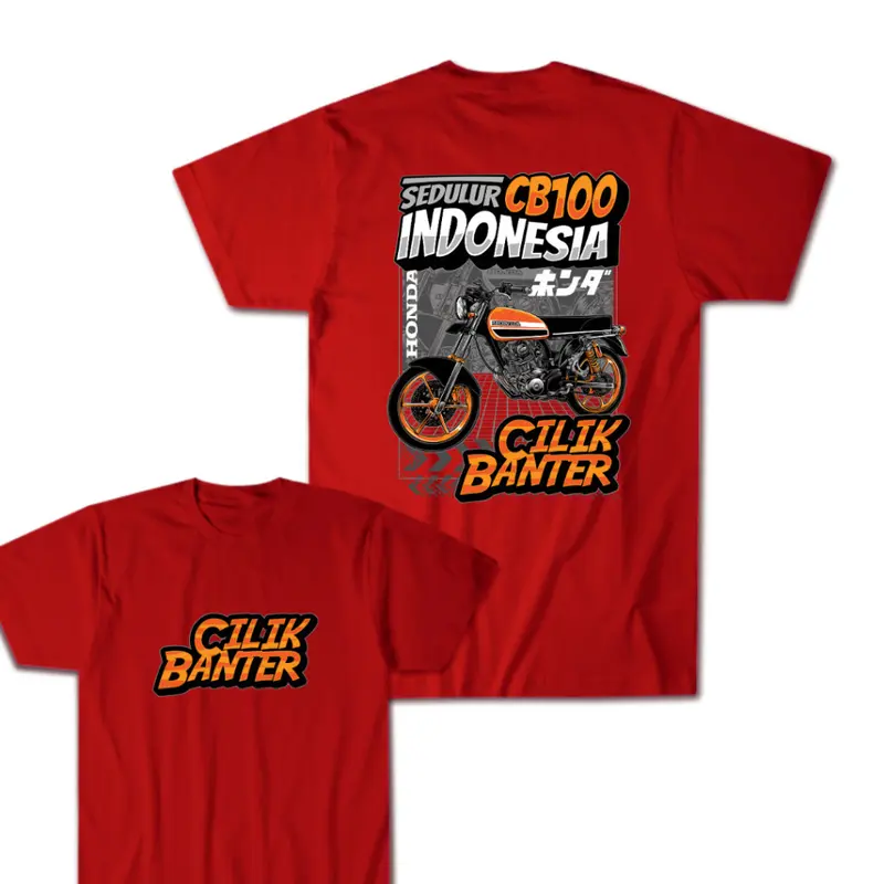 Tsalits store - Kaos Anak Motor Distro | Unisex Kids & Junior Cotton Combad 30s | Karakter Motor CB100 Cilik Banter DB | Fashion 6