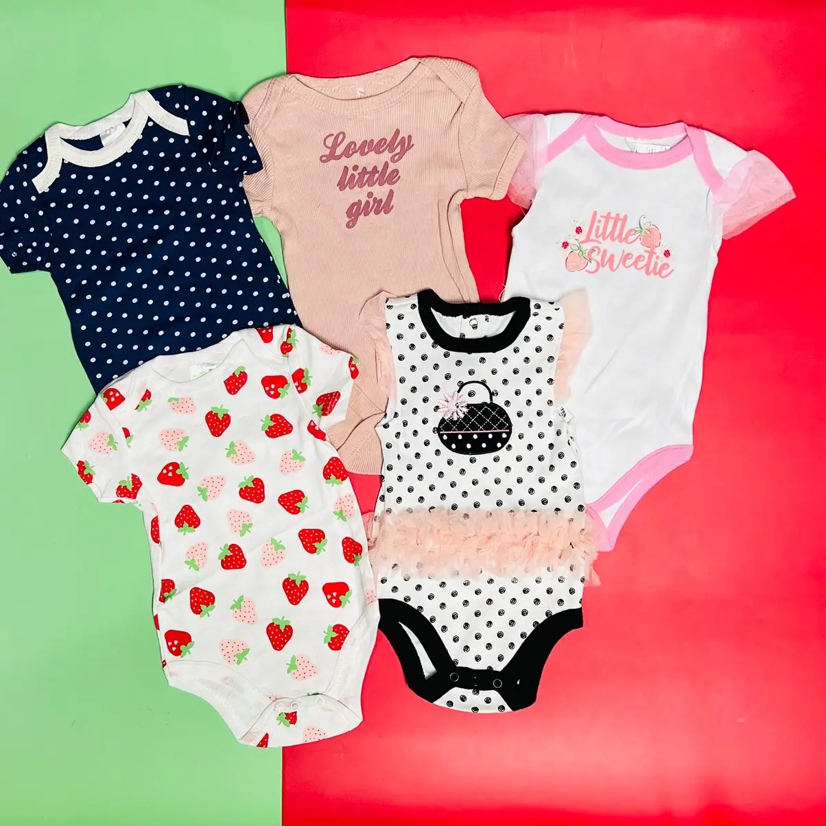random isi 5 playsuit anak bayi cewek tile