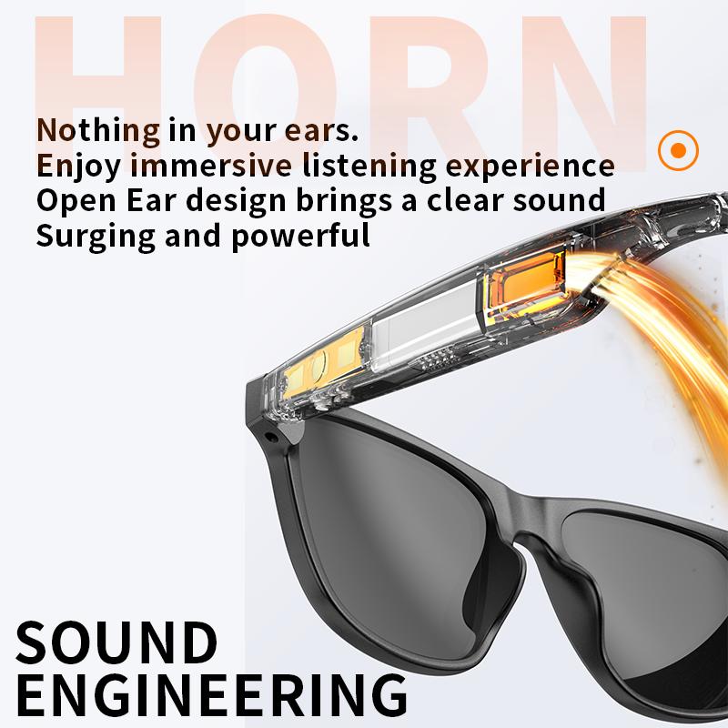 New smart glasses, support voice call, listen to music, touch operation, fashion wear, sunglasses lenses eye protection - Image 3