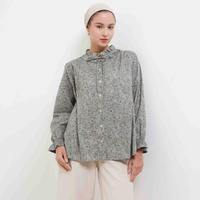 Gambar MFMW Arela Atasan Blouse Tosca Motif Bunga - L dari MFMW Shop Kota Bandung 1 Tokopedia