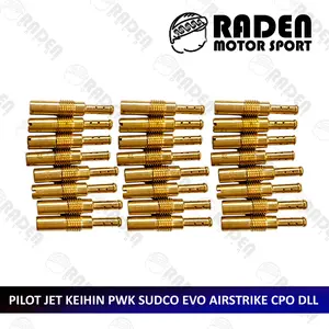 (BISA COD) PILOT JET KEIHIN ORIGINAL ASLI KUNINGAN PE PWK MAINJET PJ MJ SEPUYER BLACKVIPER VIPER CPO AIRSTRIKE AS TK RACING MAIN JET SLOW REPAIR KIT REPAR EVO PURE PILOTJET SPUYER