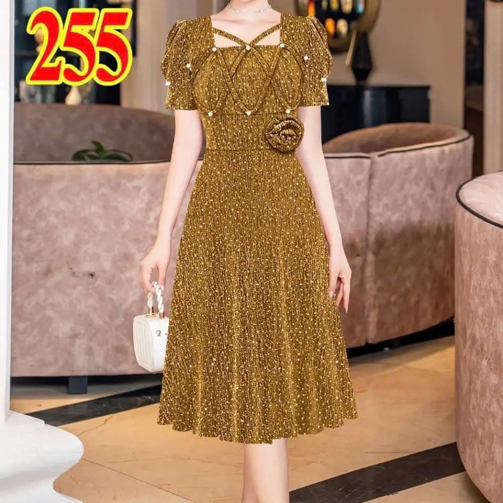M255 Đầm trung niên cao cấp