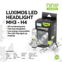 Gambar LUXIMOS Lampu Utama Motor H4 LED 10W Scoopy Vixion Megapro Tiger PNP 3 Kaki MH3 - NINE SURABAYA - White/Yellow dari Nine Autoseries Surabaya Kab. Sidoarjo 1 Tokopedia