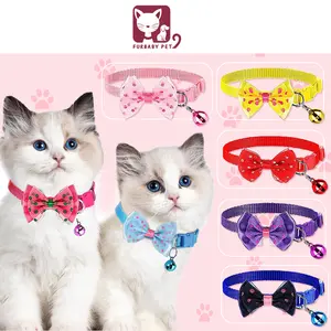 Kalung Kucing Kalung Kucing Pita Lonceng Lucu Cat Collars Aksesori Hewan Peliharaan