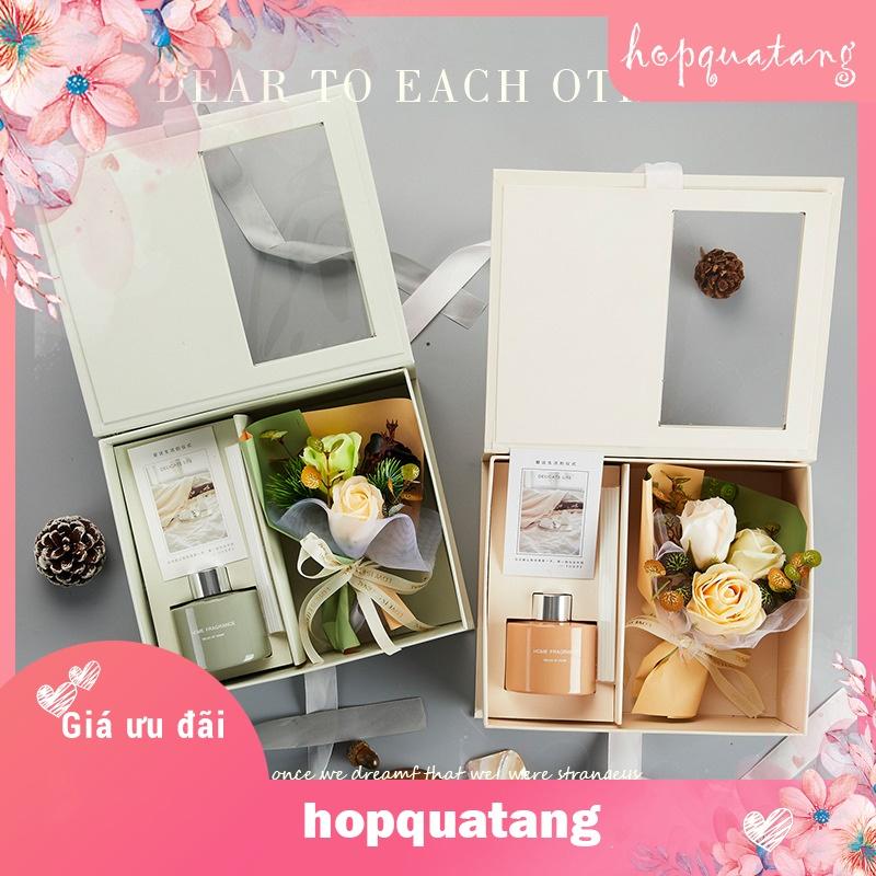 Tinh Dầu CITTA Dầu Thơm Phòng Khuếch Tán Kèm Hộp Túi Quà Tặng Và Hoa