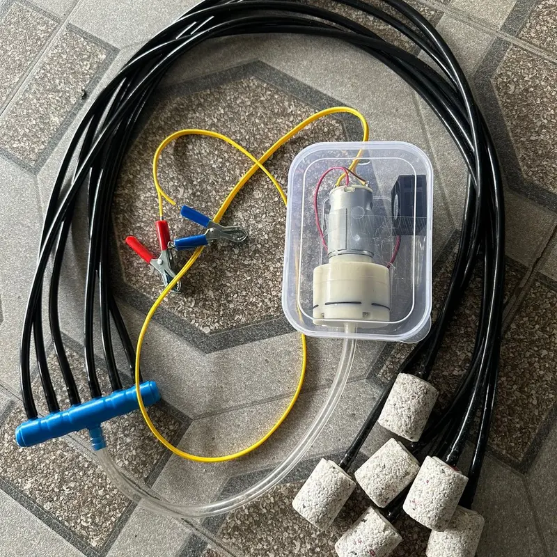 Sủi Oxy 12V Gắn Quạt Tản Nhiệt,Êm Bền Mạnh 3