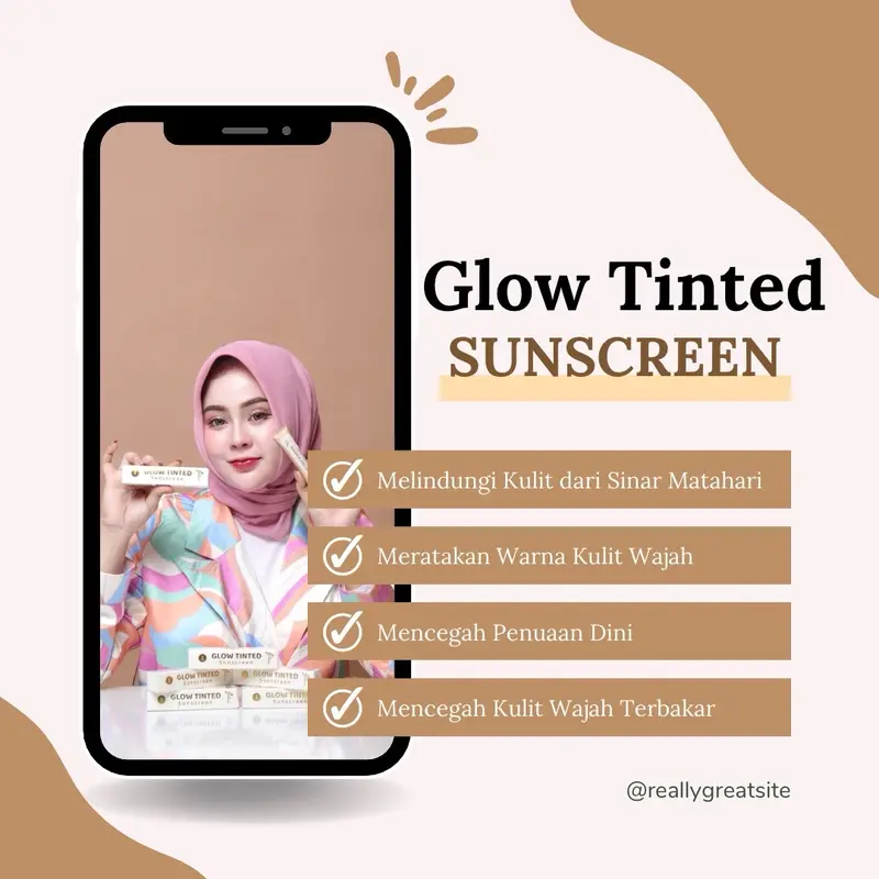 Jilvie Sunscreen Waterproof untuk Wajah Mencerahkan 0
