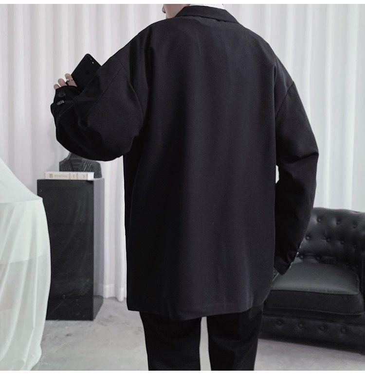 Product Introduction of 【Women in suits】Western Coat Men's 2024 New Korean Style Fashionable Loose All-Match Student Class Clothes DK Uniform Men's College Style JK Suit 11