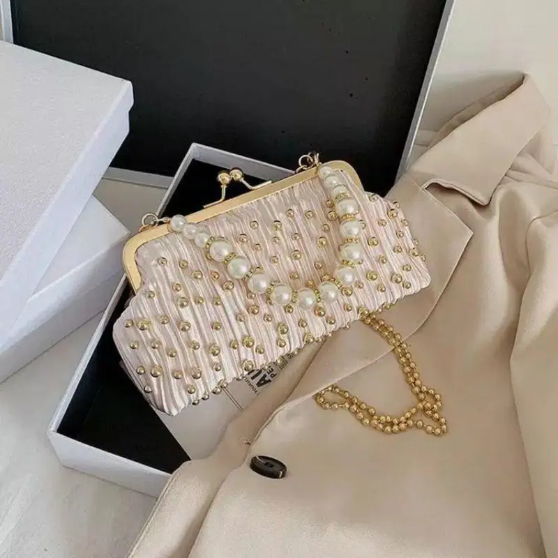Nionbag Tas Selempang Wanita Tas Bling Mutiara Random CR7492 0