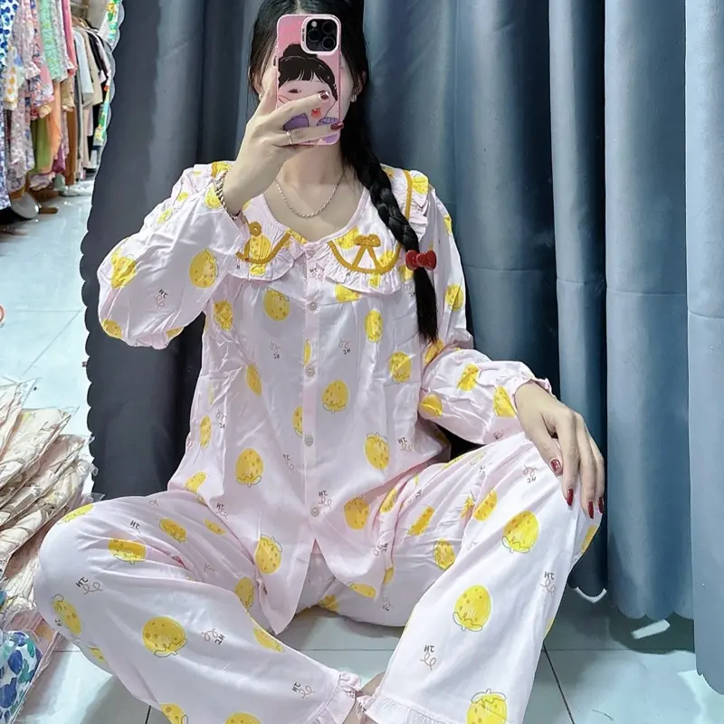 Bộ tole lanh 2 cổ bèo 2 túi (40-72kg)