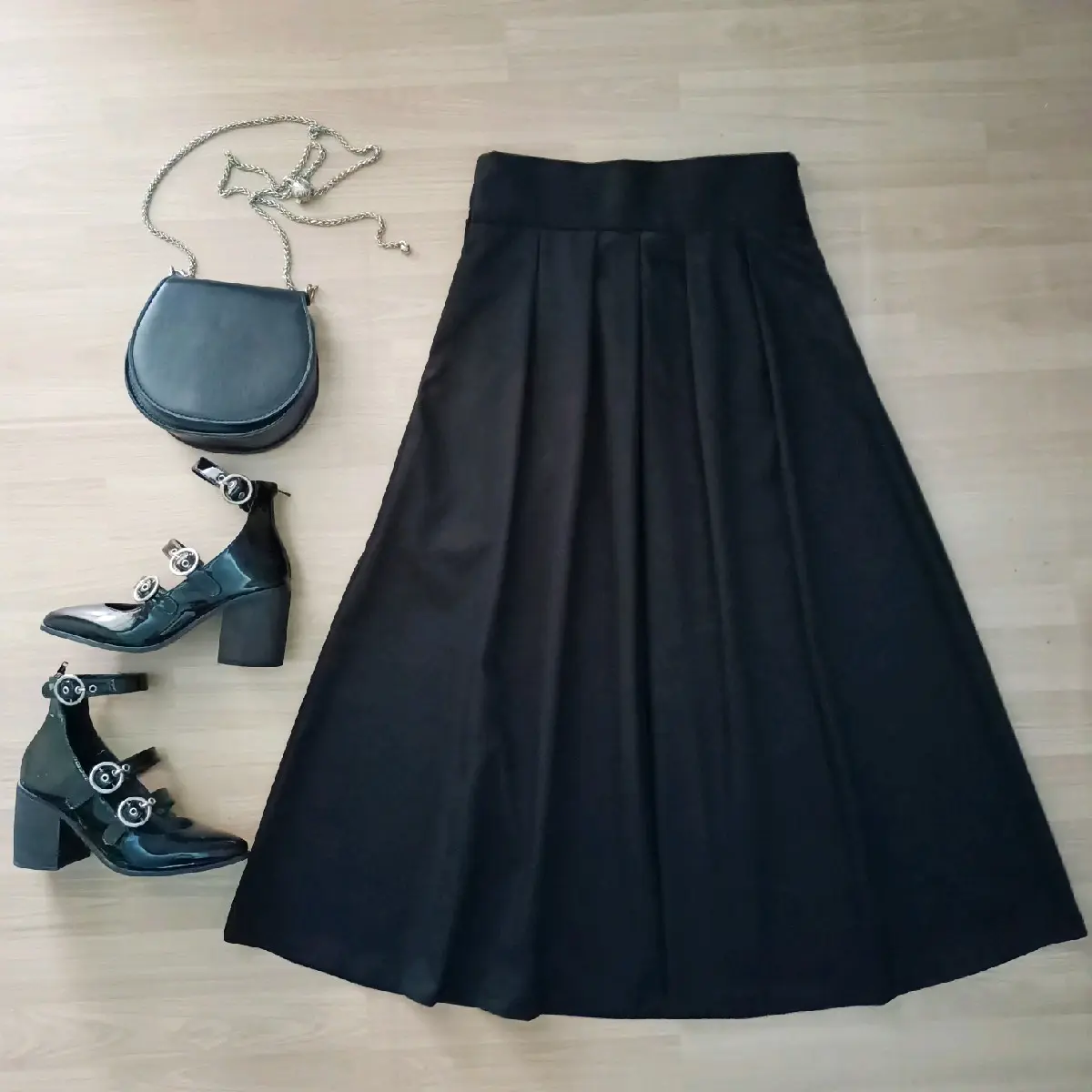 SOMIN DRILL SKIRT/Rok Panjang Tebal