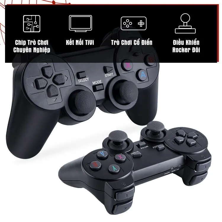 Bảng điều khiển trò chơi TV, Bộ điều khiển trò chơi TV tại nhà HDMI tay cầm đôi M8, 10.000 trình mô phỏng trò chơi 8