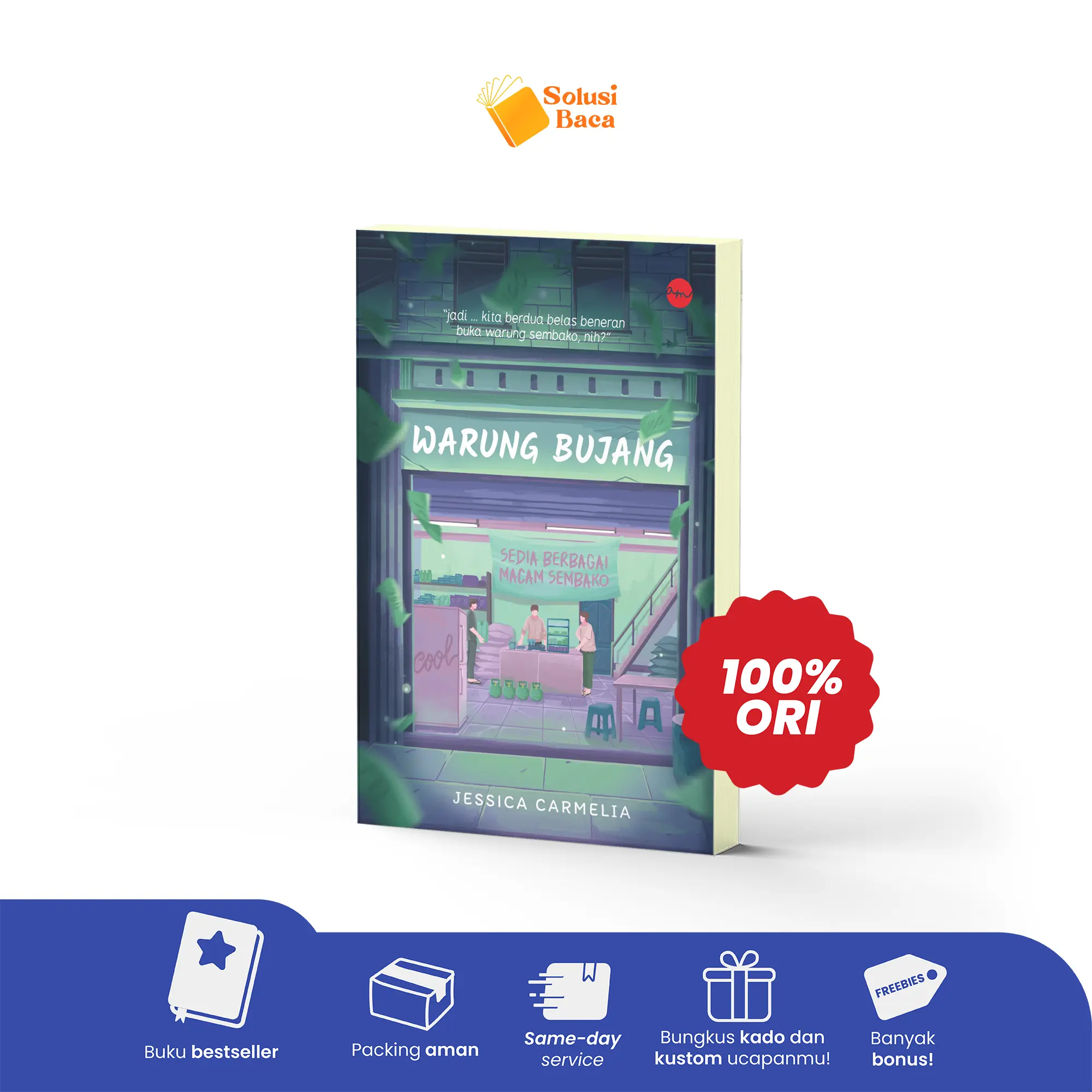 SolusiBaca | Buku Warung Bujang - Jessica Carmelia | Aria Media Mandiri